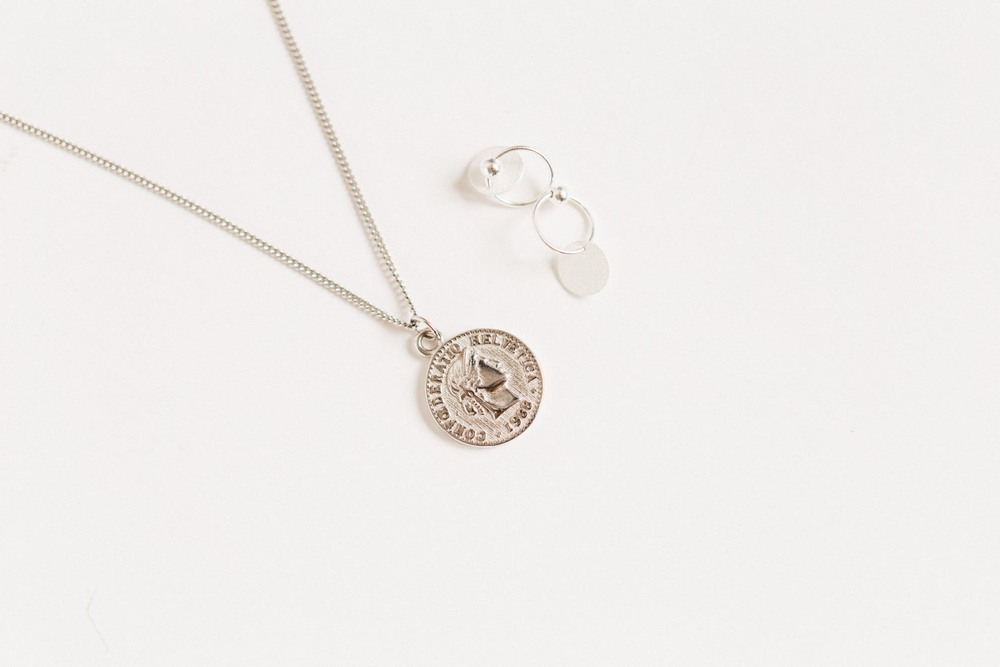 COIN SILVER NECKLACE