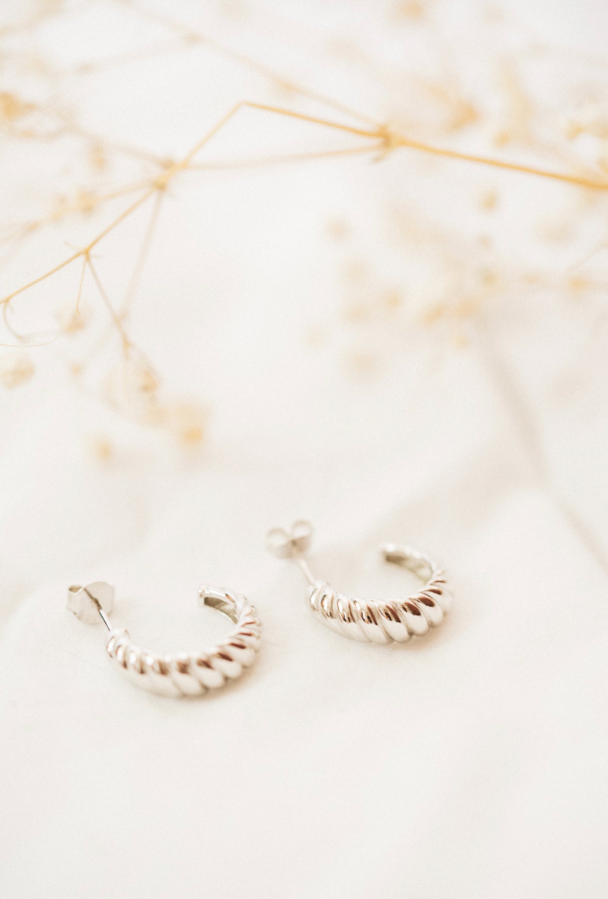 CROISSANT SILVER EARRINGS
