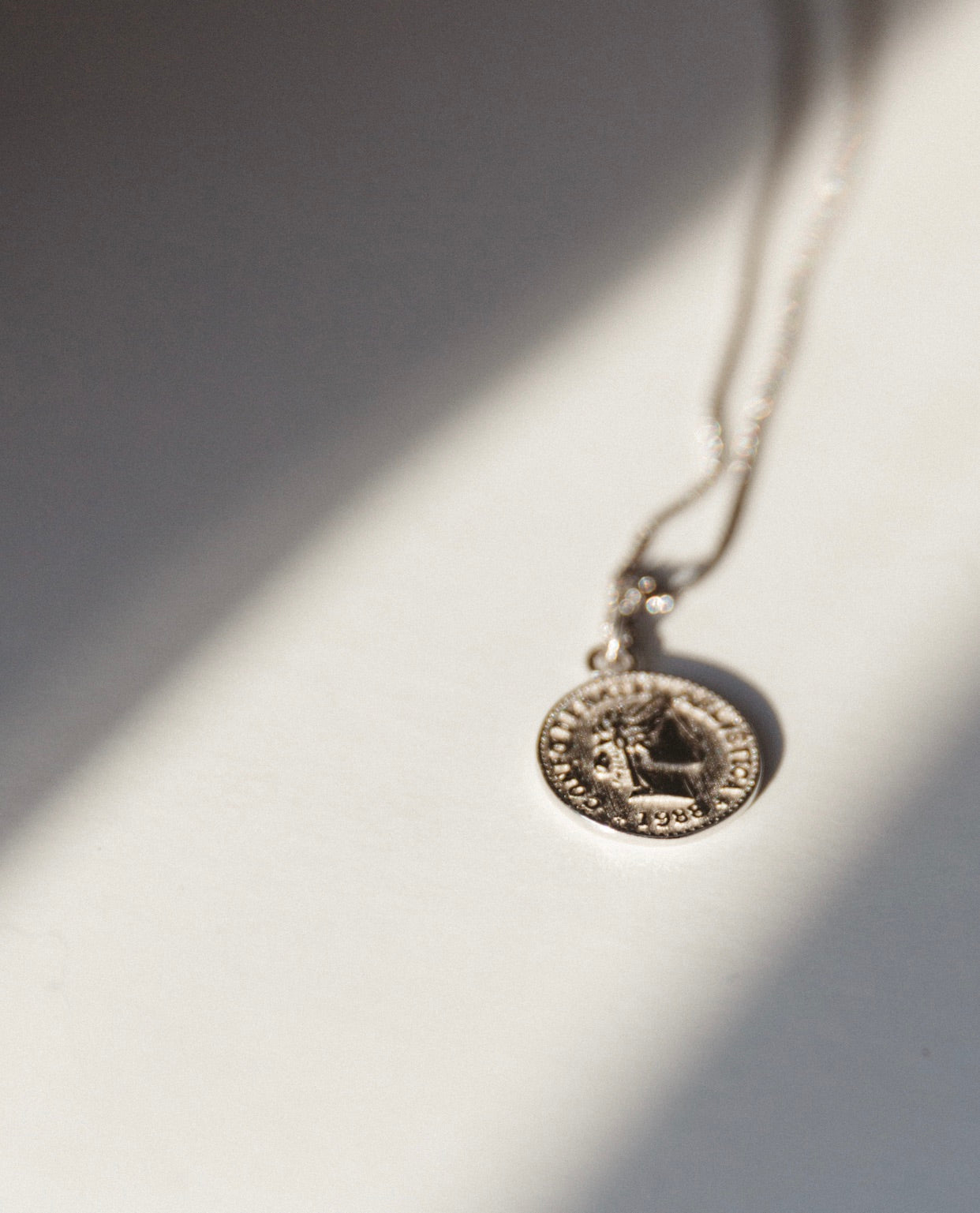 COIN SILVER NECKLACE