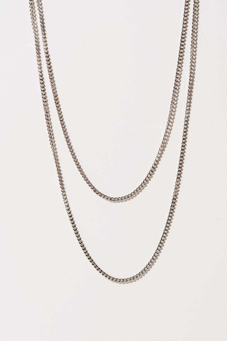 LAYERED SILVER NECKLACE